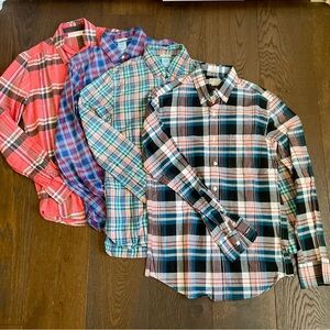 4 Plaid Men’s Button-Up Shirts JCrew, Scotch & Soda, Harris Wilson